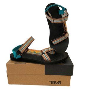 Teva Original Universal Cactus Sunflower Southwest Print Sandals Size 9